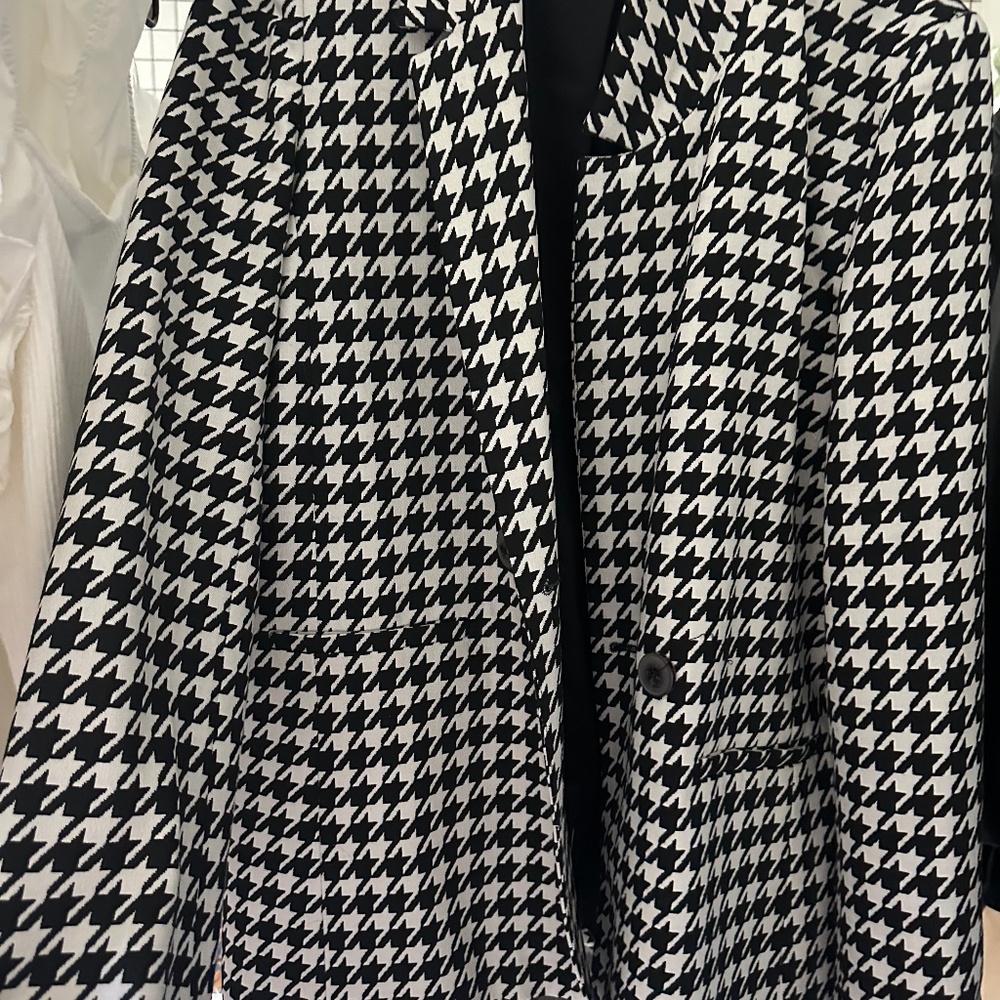 Anine Bing Houndstooth Blazer